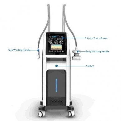 Vacuum and endodermal massage machine HHVR-100 (body and face nozzles)  2