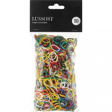 LUSSONI RUBBER HAIR BANDS hair elastics for styling hairstyles