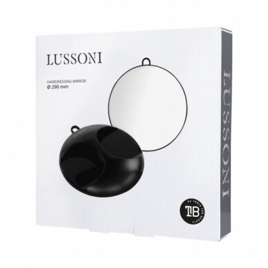 LUSSONI round high-quality barbers mirror (to show the customer the view from the back) Ø 29 cm 2