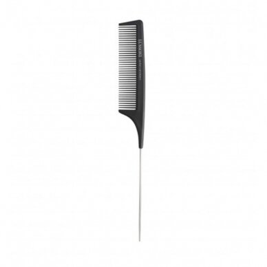 LUSSONI PTC 300 PIN TAIL COMB professional hairdressing comb with a metal handle