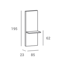 Professional console - mirror with lighting for beauty salons and hairdressers MAKE UP 2