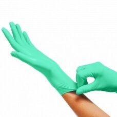 MAXTER latex gloves with peppermint aroma, green sp. with powder, 100 pcs