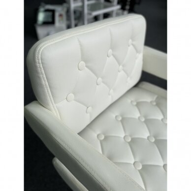 Professional chair for make-up specialists HC8403W, white color 5