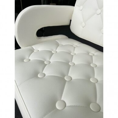 Professional chair for make-up specialists HC8403W, white color 6