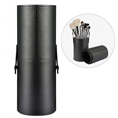 Make-up brush case, black