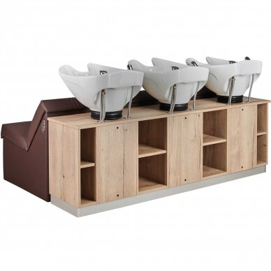 Professional triple head washer for hairdressers and beauty salons MALI SOFA III 2