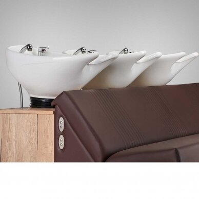 Professional triple head washer for hairdressers and beauty salons MALI SOFA III 4