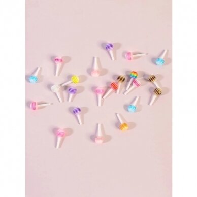 Manicure decoration, lollipops, different colors, 10 pcs. 1