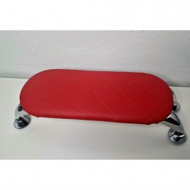 Manicure armrest oval ROMB 473, red color 1