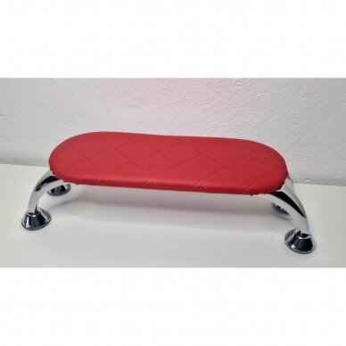 Manicure armrest oval ROMB 473, red color