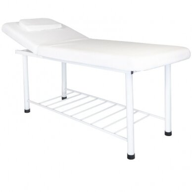 Professional massage table-bed 812 BASIC, white color