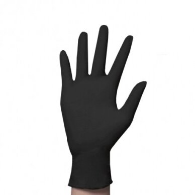 MAXTER disposable nitrile gloves, black color 5