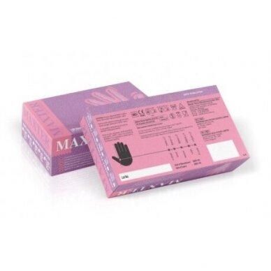 MAXTER disposable nitrile gloves, pink color 3