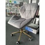 Professional master chair with castors HR212K, graphite velor 6