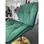 Master chair with stable base HR212, green velor 6