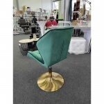 Master chair with stable base HR212, green velor 7