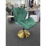 Master chair with stable base HR212, green velor 4