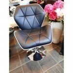 Professional eco leather master chair with stable base HR212, black 4