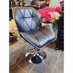 Professional eco leather master chair with stable base HR212, black 5