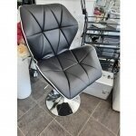 Professional eco leather master chair with stable base HR212, black 7