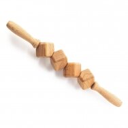 Wooden massage roller for anti-cellulite massage procedures, 1 pc.