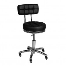 Professional master chair for beauticians and beauty salons AM-877, black color