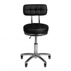 Professional master chair for beauticians and beauty salons AM-877, black color