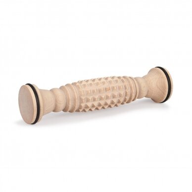 Wooden roller for foot and hand massage