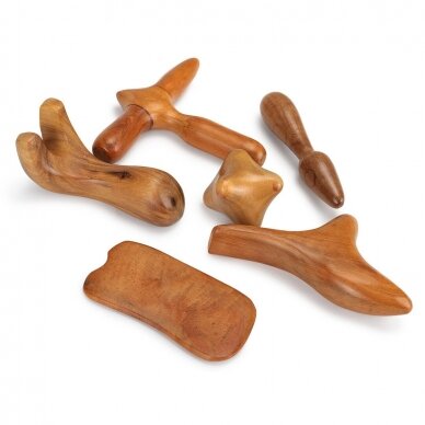 Set of wooden massagers, 6 pcs.