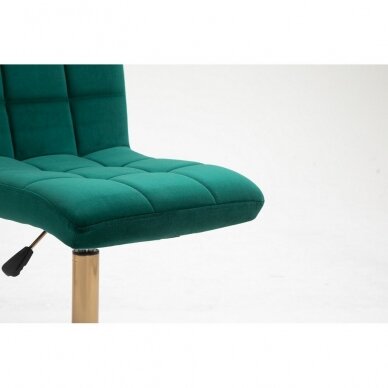 Master chair with stable base HR7009CROSS, green velor 8