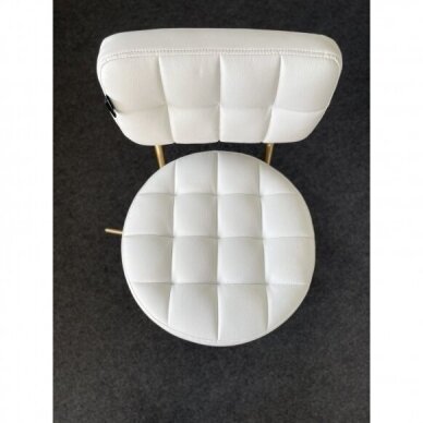 Master chair with backrest HC636, white eco leather 3