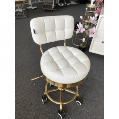 Master chair with backrest HC636, white eco leather 4