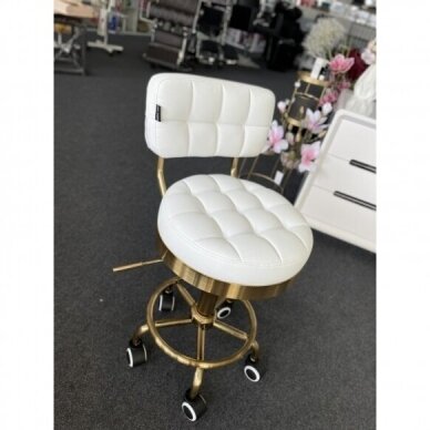 Master chair with backrest HC636, white eco leather 6