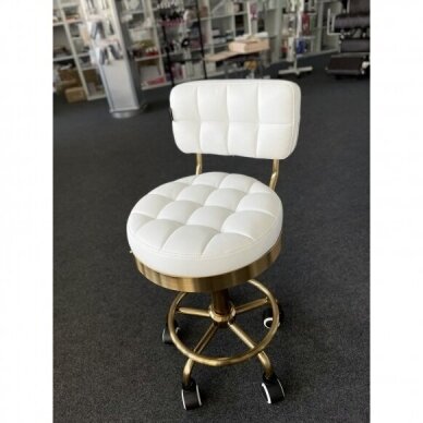 Master chair with backrest HC636, white eco leather 7