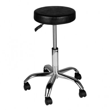 Professional master chair with wheels AM-310, black color 1