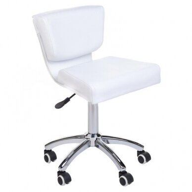 Professional master chair for beauticians MOD227, white color