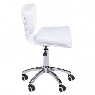 Professional master chair for beauticians MOD227, white color 2