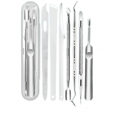 Set of metal pedicure tools (7)