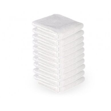 Microfiber towels, 73x40 cm, 10 pcs., white color