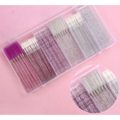 Microbrushes for eyebrow and eyelash treatments, 260 pcs.