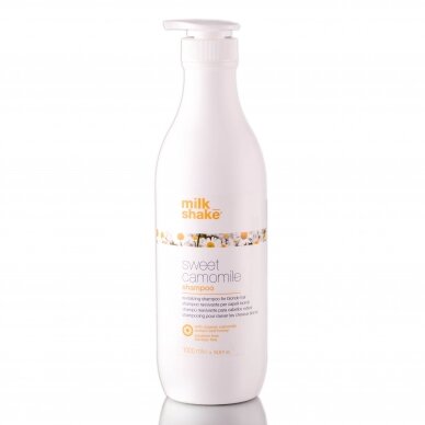 MILK SHAKE SWEET CAMOMILE SHAMPOO восстанавливающий шампунь для светлых волос с экстрактами ромашки и меда, 1000 мл