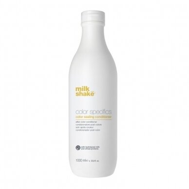 MILK SHAKE COLOR SEALING CONDITIONER dažytų plaukų spalvą fiksuojantis kondicionierius su kviečių proteinais, 1000 ml.