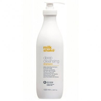 MILK SHAKE DEEP CLEANSING SHAMPOO valomasis plaukų šampūnas su natūraliais vaisių ekstraktais, 1000 ml