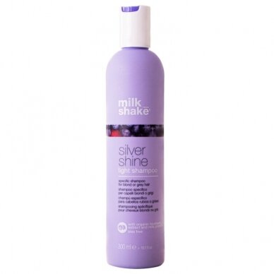 MILK SHAKE SILVER SHINE SHAMPOO LIGHT шампунь для волос для седых или осветленных волос, 300 мл