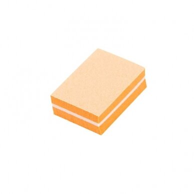 OCHO NAILS nail blocks for MINI manicure orange, 50 pcs.  1