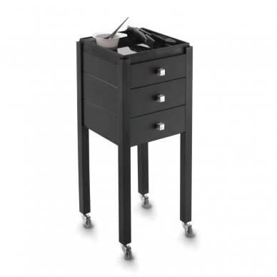 Professional hairdressing trolley ECO ELEGANT, black color