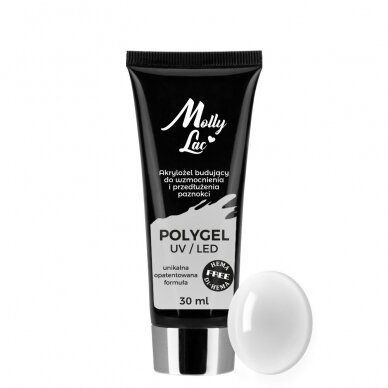 MOLLYLAC CLEAR poligelis NR.1, 30 ml. HEMMA FREE