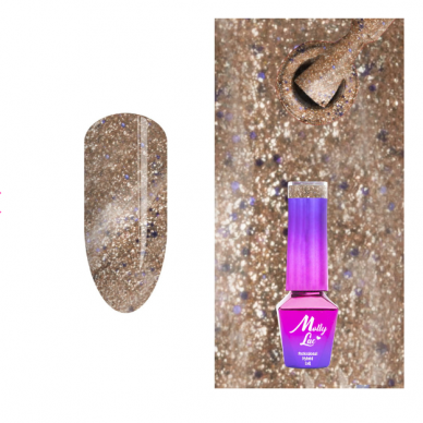 MOLLYLAC QUEENS OF LIFE HIGH FASHION ilgalaikis hibridinis nagų lakas, 5 ml. NR.35