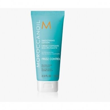 MOROCCAN OIL SMOOTHING LOTION glotninamasis losjonas nepaklusniems, šiauštis linkusiems plaukams, 75 ml