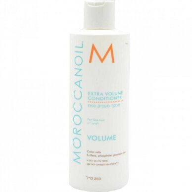 MOROCCAN OIL Volume Extra Conditioner apimties suteikiantis plaukų kondicionierius su argano aliejais, 250 ml